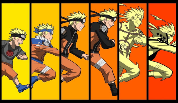 Evolução dos personagens de Naruto