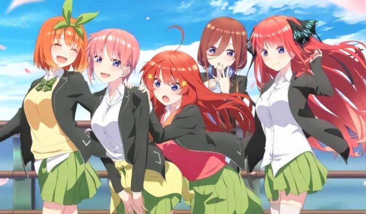 Gotoubun no Hanayome destaca personagens em primeiro trailer – PróximoNível