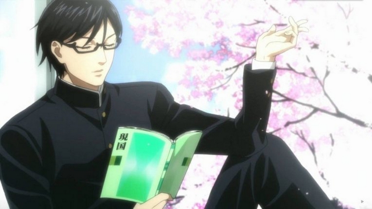 sakamoto-desu-ga-anime  Anime, Anime escolar, Desenhos escuros