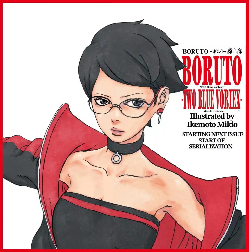 Boruto  Visual completo de Sarada na Parte 2 é revelado