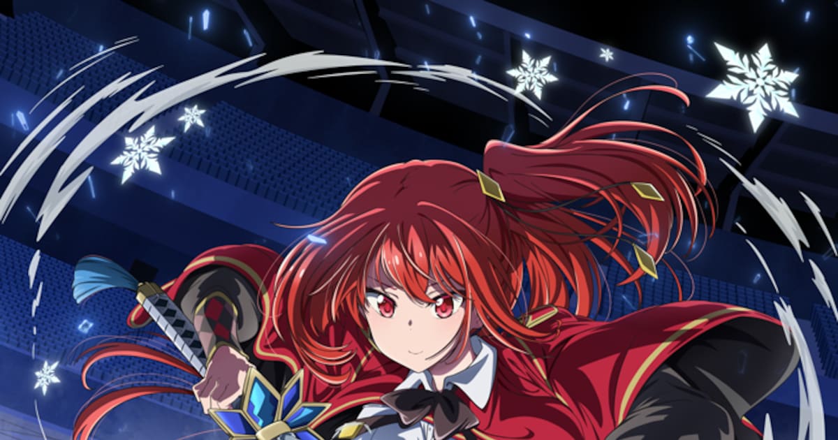 Tesfia em ação no visual do anime Saikyou Mahoushi no Inton Keikaku