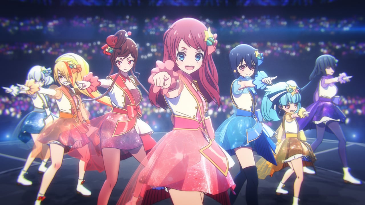 Cena do filme Zombie Land Saga Yumeginga Paradise com integrantes do Franchouchou
