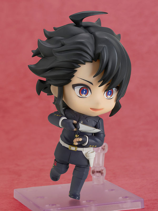 Nendoroid de Ichi em pose de caça segurando uma faca