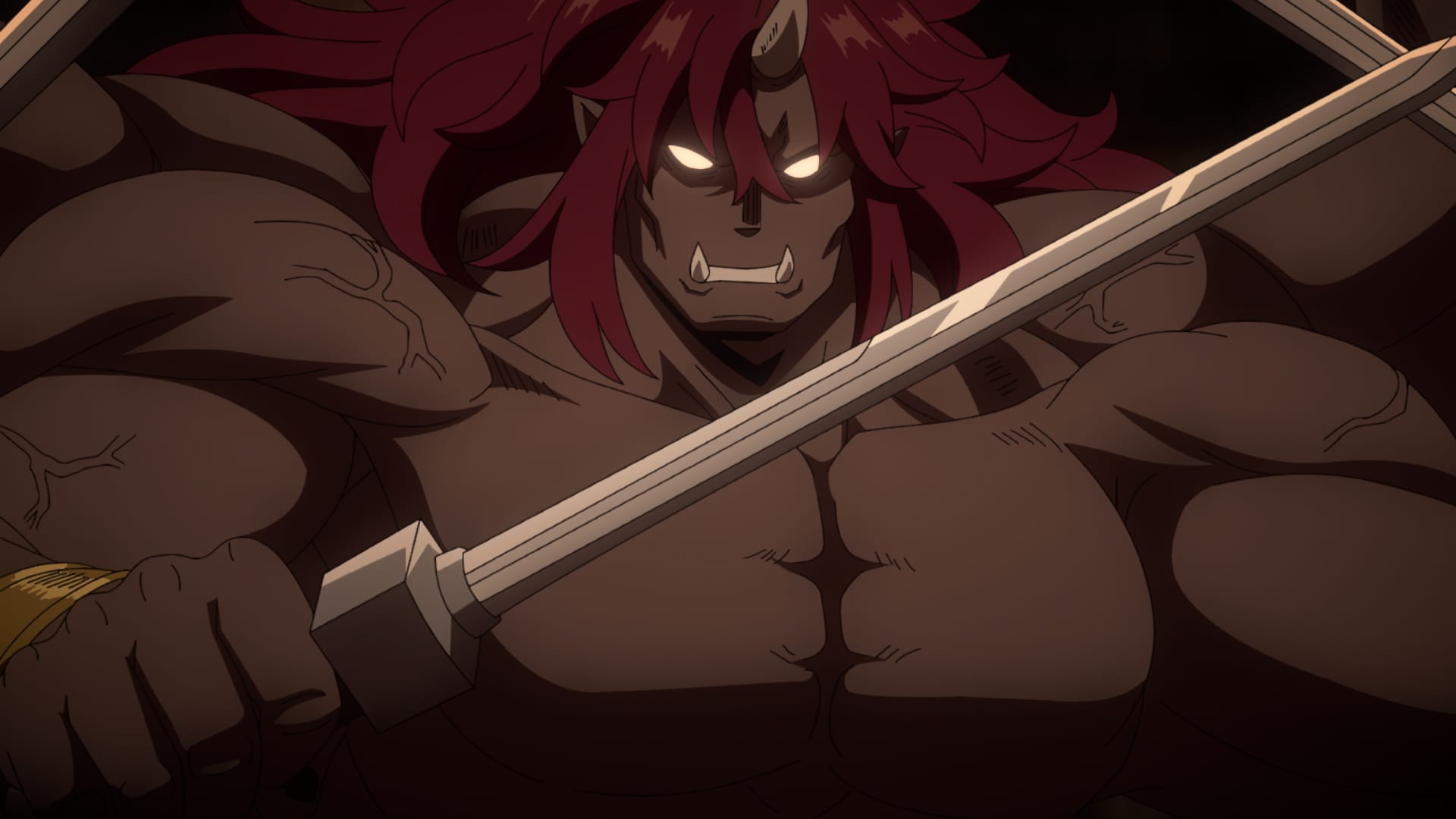 Benkei empunha uma espada em cena do segundo vídeo promocional
